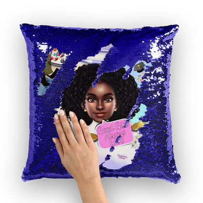 Good Girl Mermaid Sequin Cushion Cover