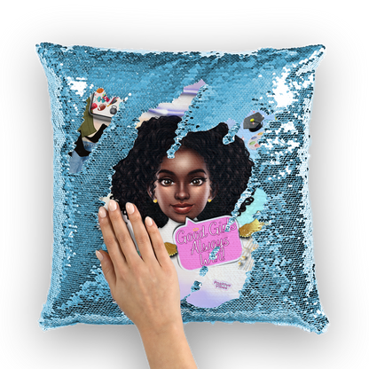 Good Girl Mermaid Sequin Cushion Cover