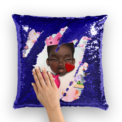 Mwah Princess Mermaid Sequin Cushion