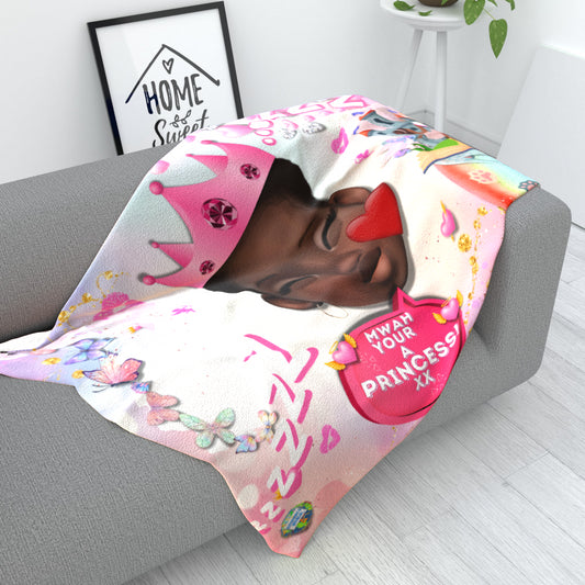 Mwah Princess  Fleece/Blanket