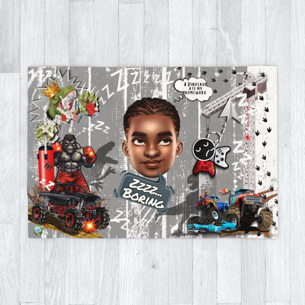 Rolling Eyes Boy Emoji Fleece/Blanket