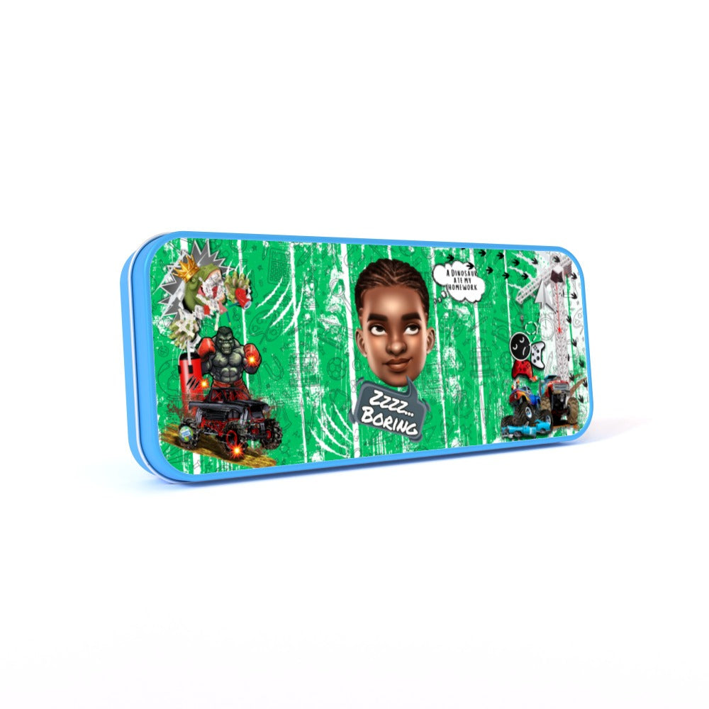 Rolling Eyes Boy Pencil Case