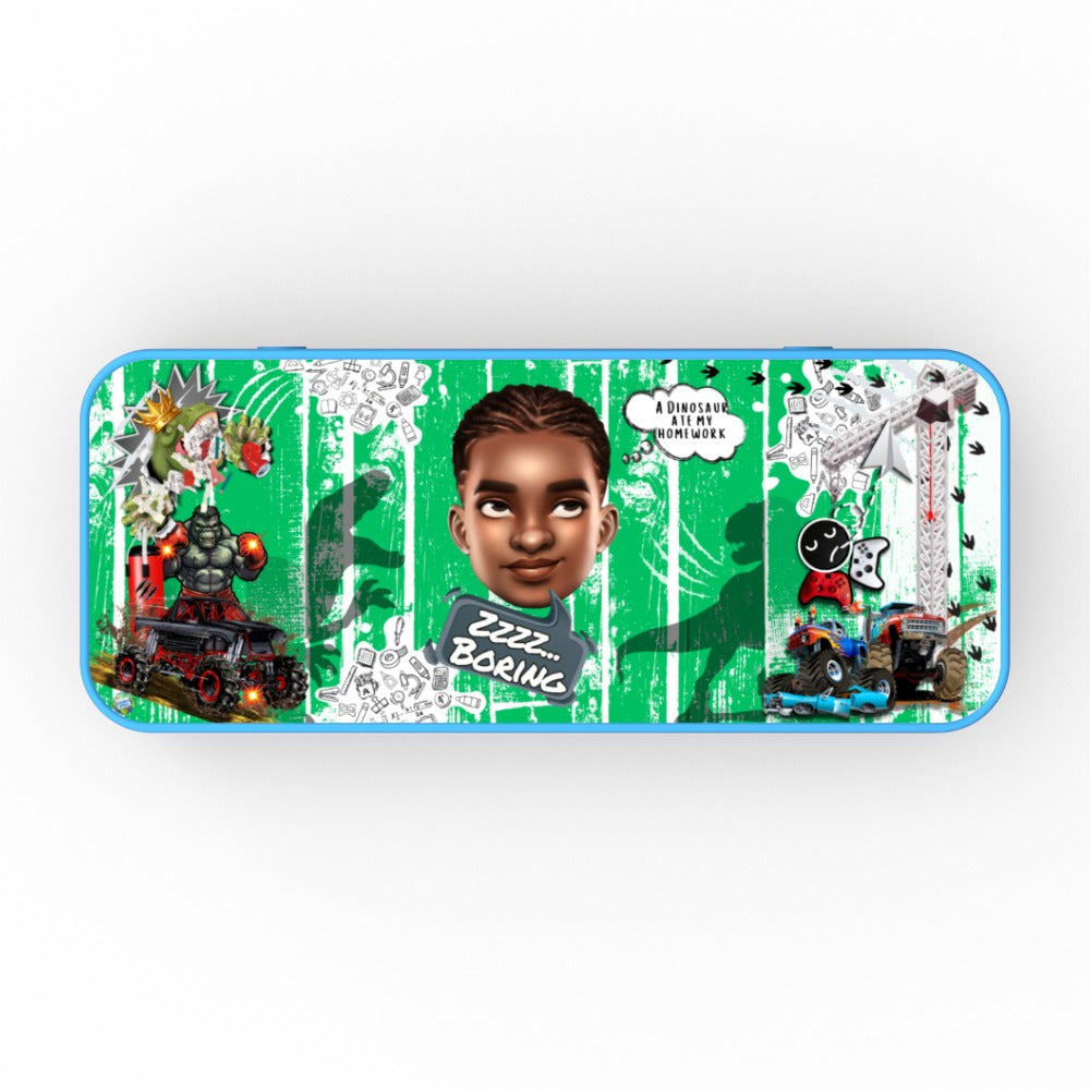 Rolling Eyes Boy Pencil Case