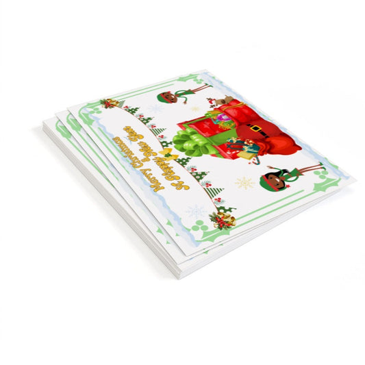 Xmas Green Elf Cards