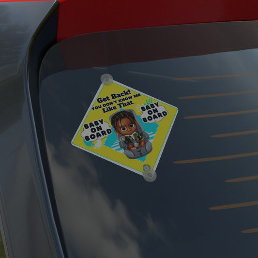 Melanin Baby Boy On Board Sign