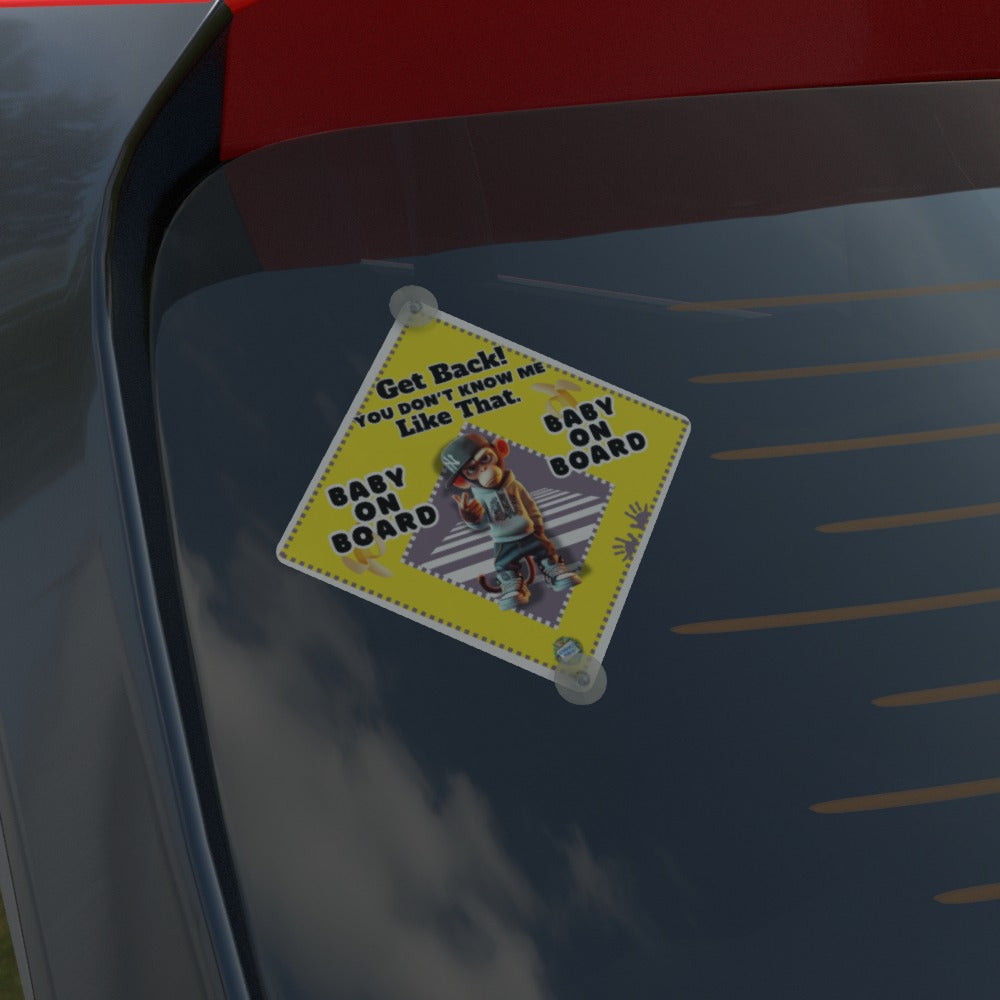 Mayhem Monkey Baby On Board Sign