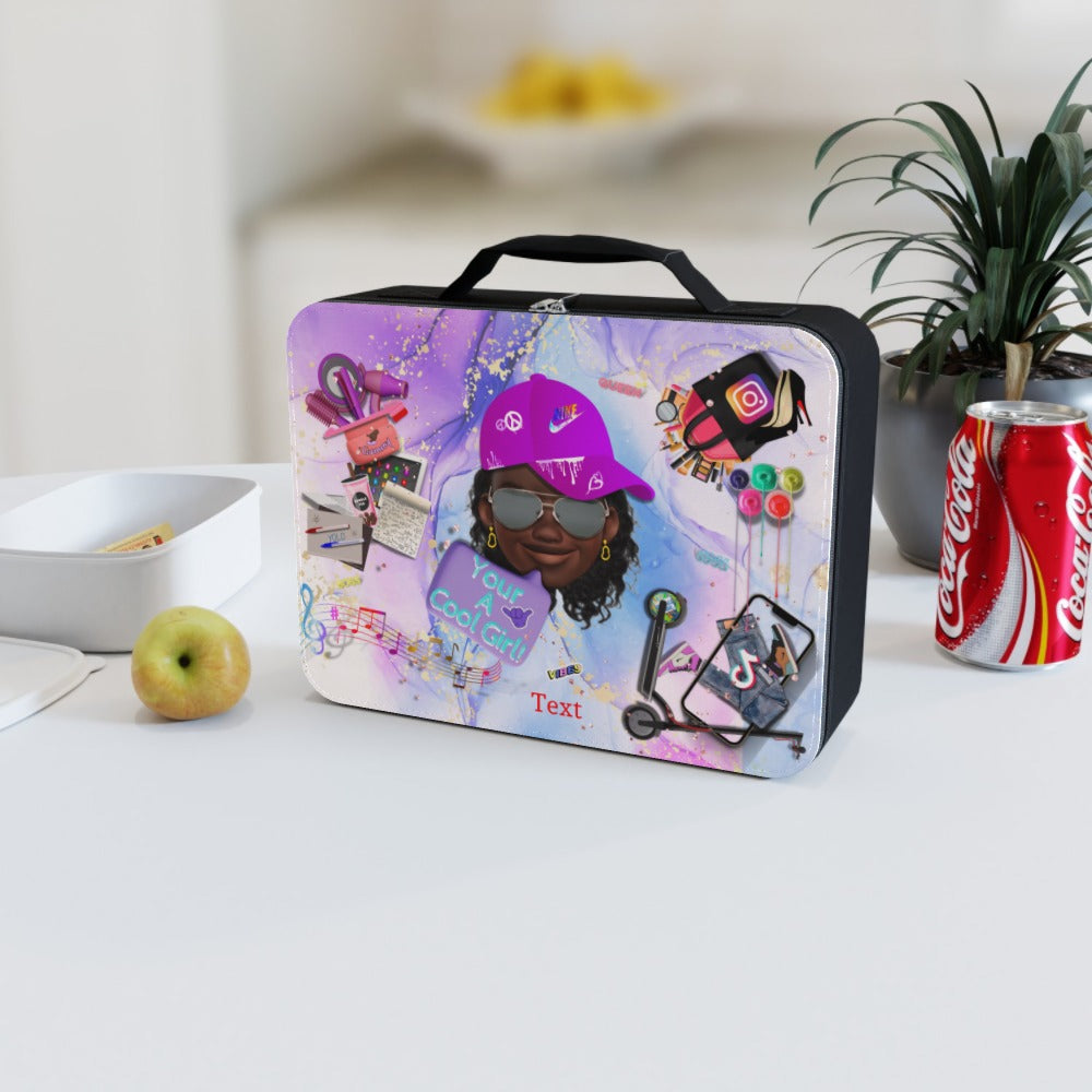 Personalised Cool Girl Lunch Box